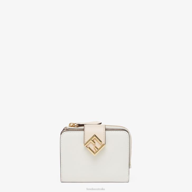 Women Accessories Fendi HP0B1410 Two-Tone And Camellia Leather Wallet Pink