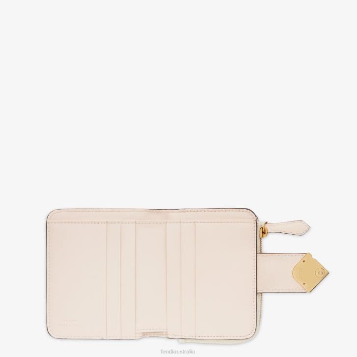 Women Accessories Fendi HP0B1410 Two-Tone And Camellia Leather Wallet Pink