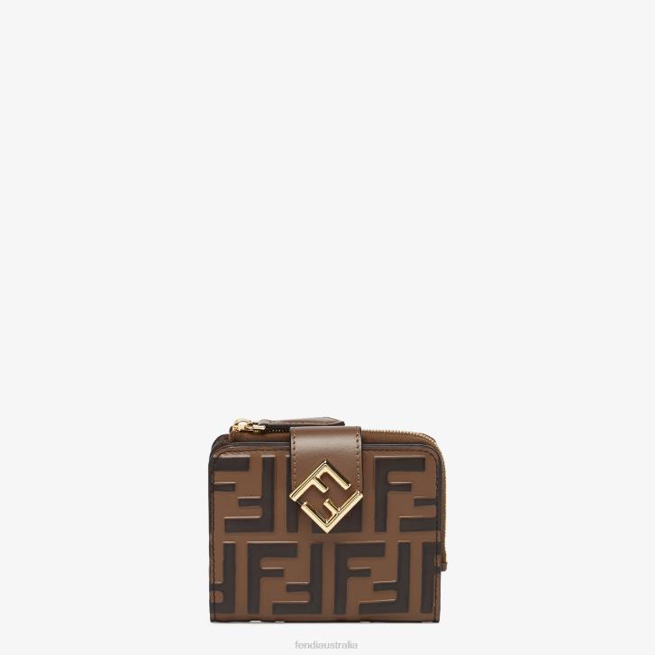 Women Accessories Fendi HP0B1412 FF Leather Wallet White