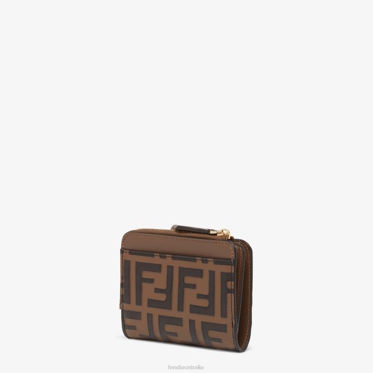 Women Accessories Fendi HP0B1412 FF Leather Wallet White