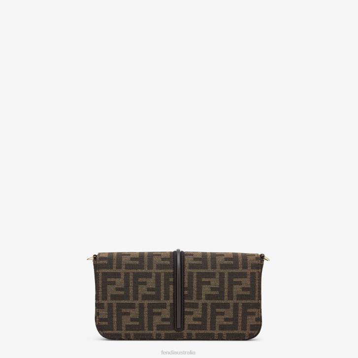 Women Accessories Fendi HP0B1415 FF Fabric Wallet Brown