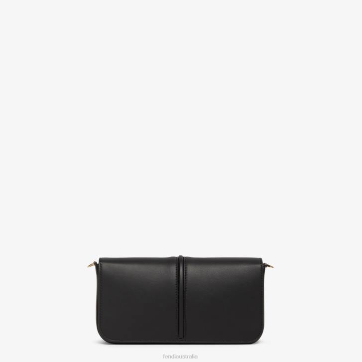 Women Accessories Fendi HP0B1417 Graphy On Chain Leather Wallet Black