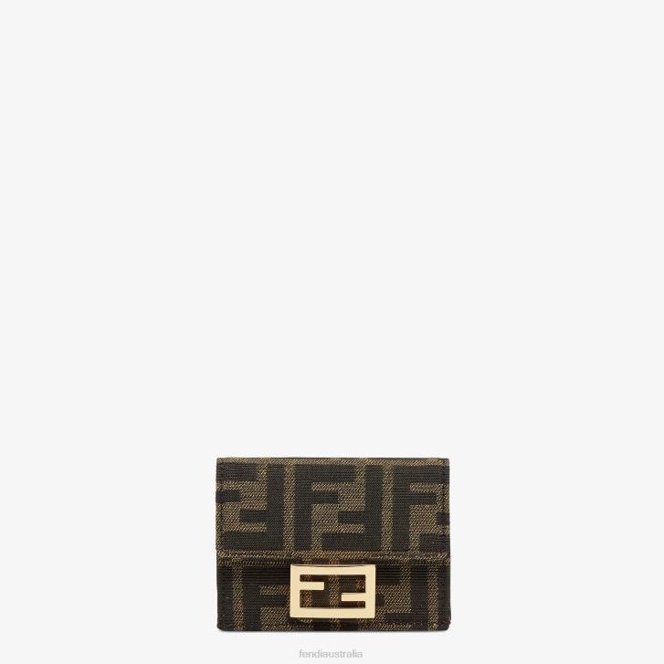 Women Accessories Fendi HP0B1419 Fabric Wallet Brown