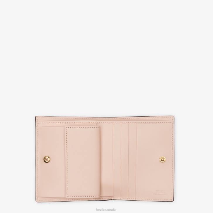 Women Accessories Fendi HP0B1587 Leather Compact Wallet Pink