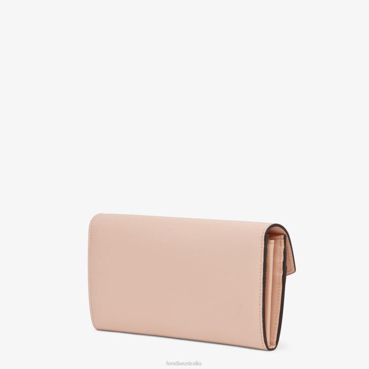 Women Accessories Fendi HP0B1588 Continental Leather Wallet Pink