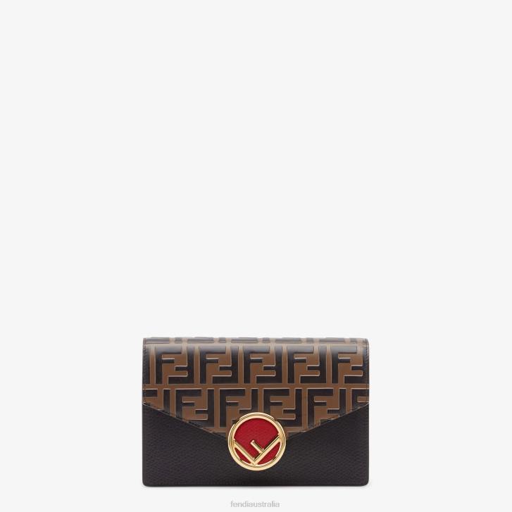 Women Accessories Fendi HP0B1601 Leather Mini Bag Black