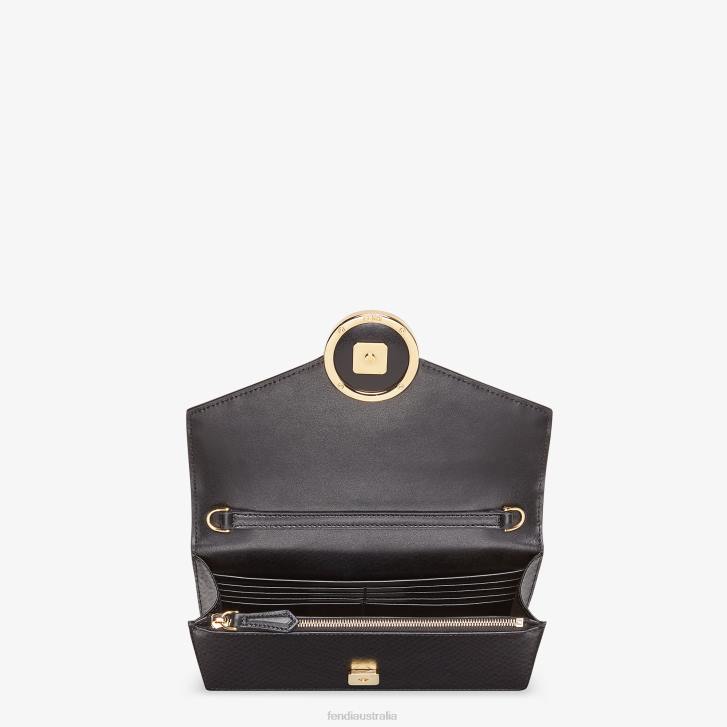 Women Accessories Fendi HP0B1601 Leather Mini Bag Black