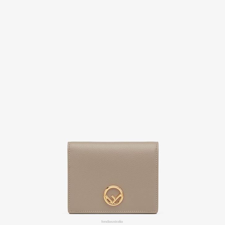 Women Accessories Fendi HP0B1602 Compact Leather Wallet Brown