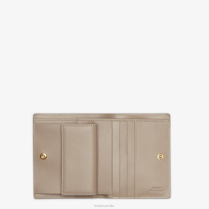 Women Accessories Fendi HP0B1602 Compact Leather Wallet Brown