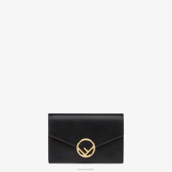 Women Accessories Fendi HP0B1606 Leather Mini Bag Black